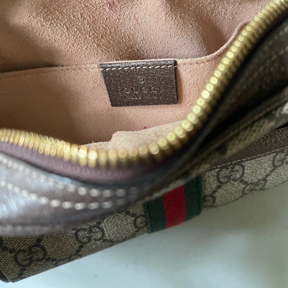 Gucci GG Ophidia Belt Bag Waist Bag Coated Canvas Brown - Picture 6 of 9